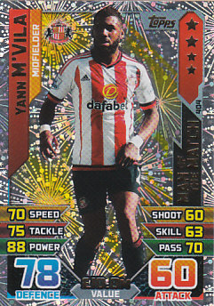 Yann M'Vila Sunderland 2015/16 Topps Match Attax Man of the Match #404